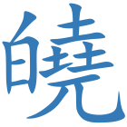 皢